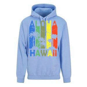 Retro Aloha Hawaii Logo Unisex Surf Hoodie