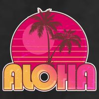 Retro Aloha Summer Fun Pink Logo Cool Comfort Performance Bucket Hat