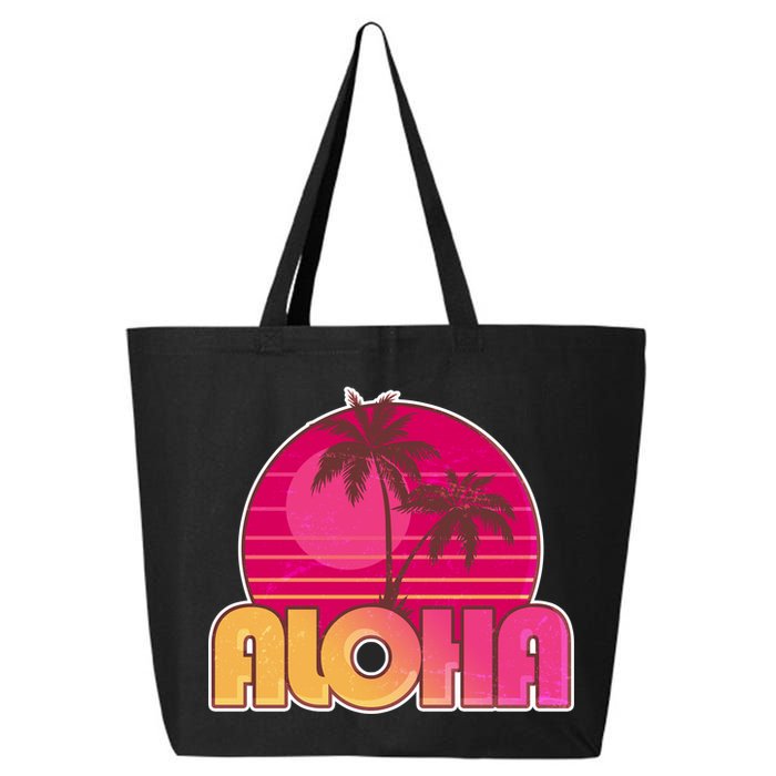 Retro Aloha Summer Fun Pink Logo 25L Jumbo Tote