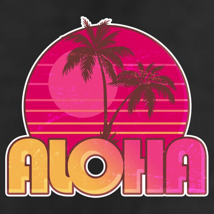 Retro Aloha Summer Fun Pink Logo 25L Jumbo Tote