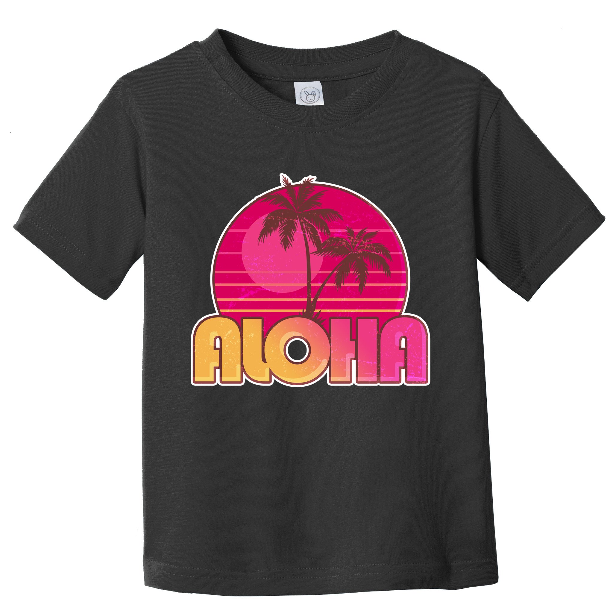 Retro Aloha Summer Fun Pink Logo Toddler T-Shirt