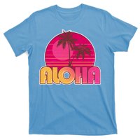 Retro Aloha Summer Fun Pink Logo T-Shirt