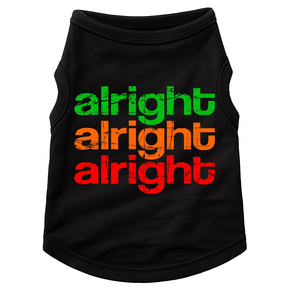 Retro Alright Logo Doggie Tank