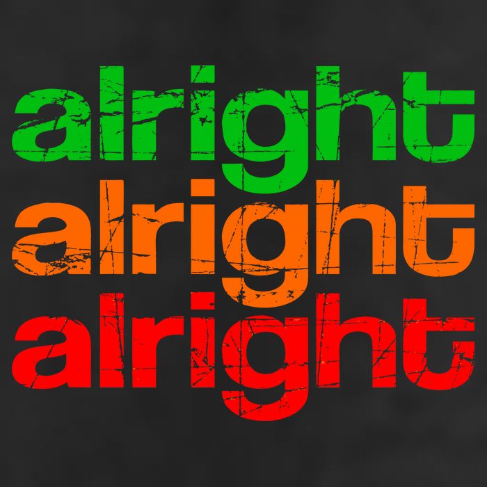Retro Alright Logo Adult Drive Performance Visor