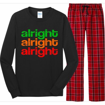 Retro Alright Logo Long Sleeve Pajama Set