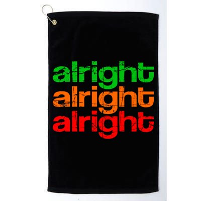 Retro Alright Logo Golf Towel