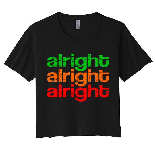 Retro Alright Logo Crop Top