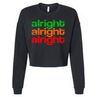 Retro Alright Logo Cropped Pullover Crew