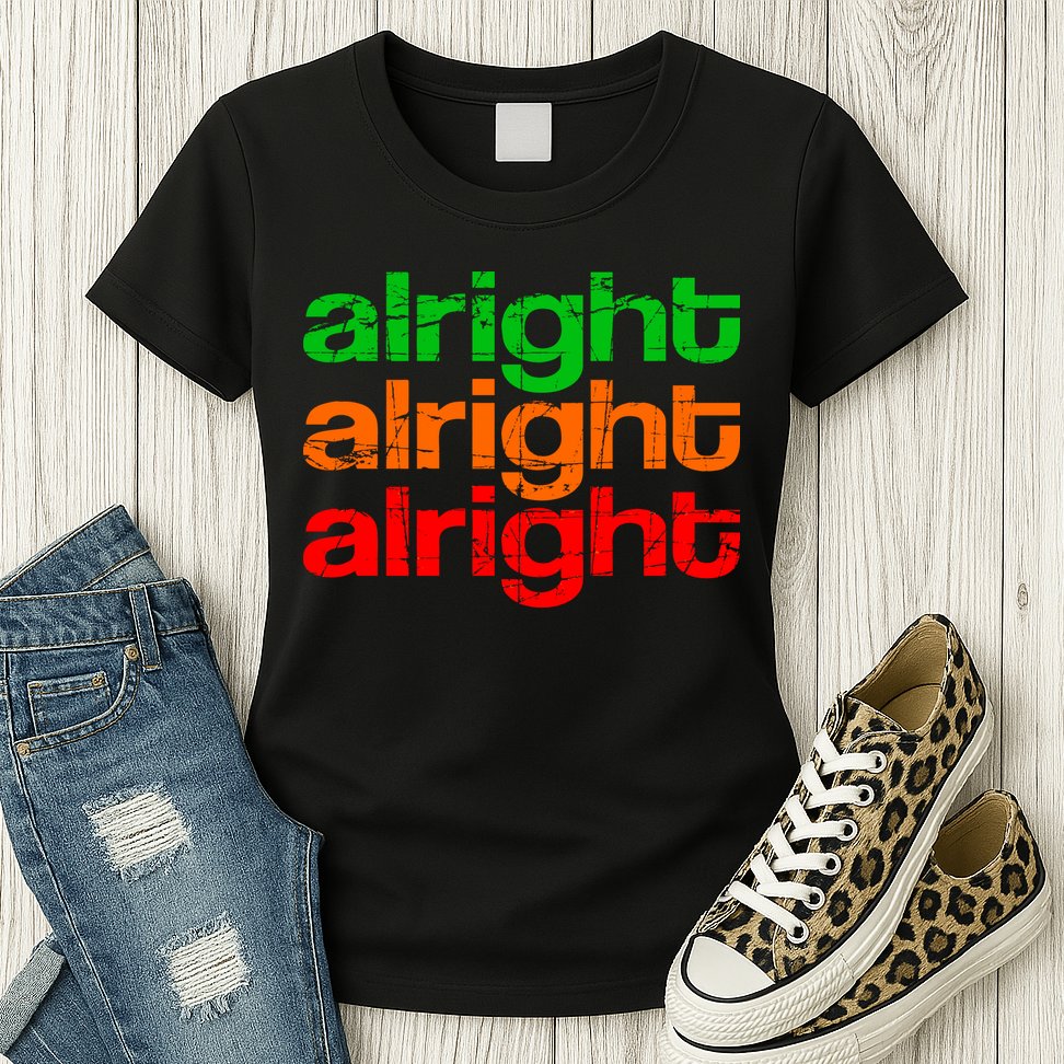 Retro Alright Logo Womens T-Shirt