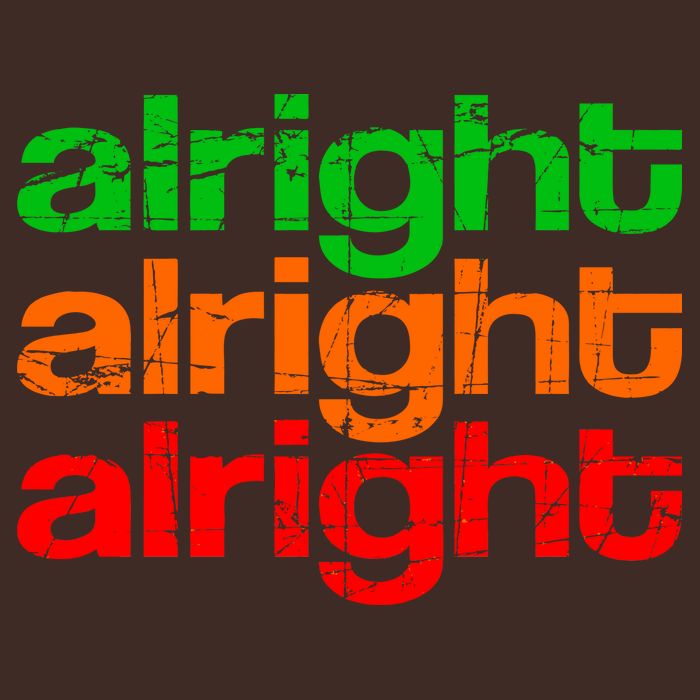Retro Alright Logo Cooling Performance Crew T-Shirt