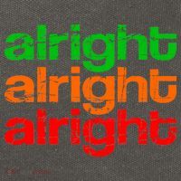Retro Alright Logo Cotton Canvas Backpack