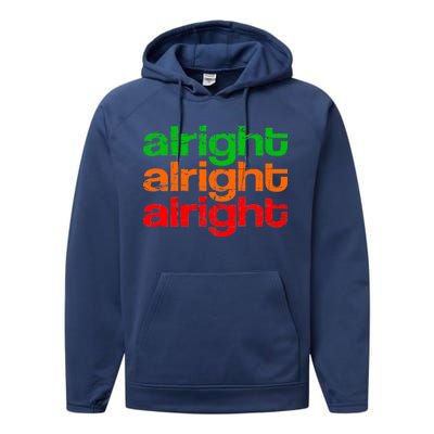 Retro Alright Logo Performance Fleece Hoodie