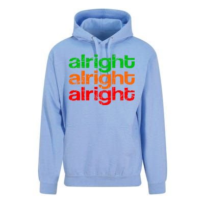 Retro Alright Logo Unisex Surf Hoodie