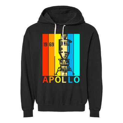 Retro Apollo 11 50th Anniversary 1969 Garment-Dyed Fleece Hoodie