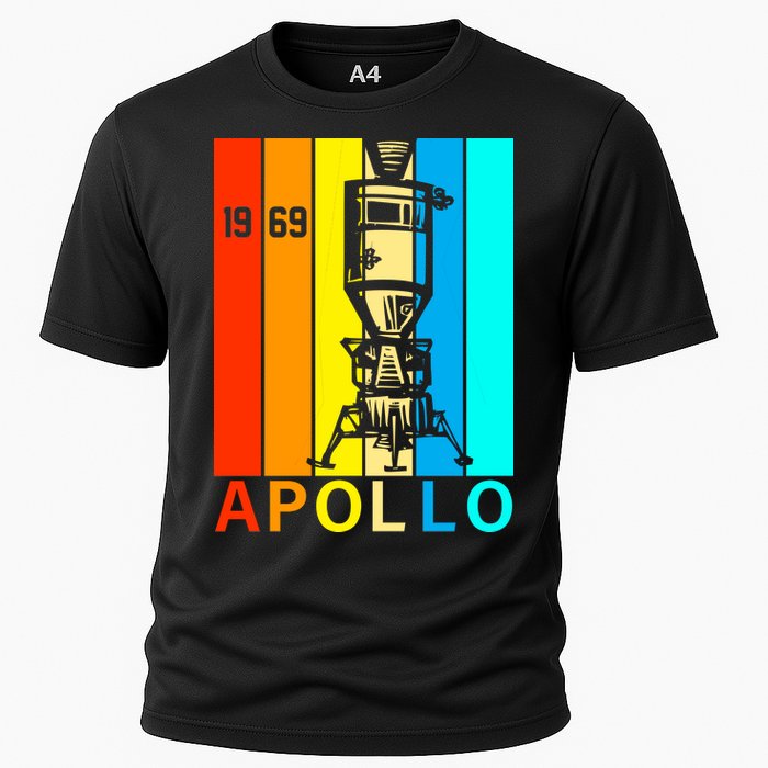 Retro Apollo 11 50th Anniversary 1969 Cooling Performance Crew T-Shirt