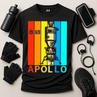 Retro Apollo 11 50th Anniversary 1969 Cooling Performance Crew T-Shirt