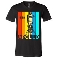 Retro Apollo 11 50th Anniversary 1969 V-Neck T-Shirt