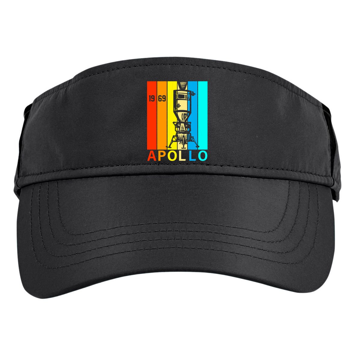 Retro Apollo 11 50th Anniversary 1969 Adult Drive Performance Visor
