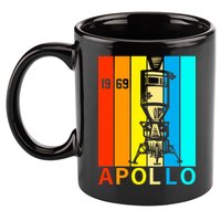 Retro Apollo 11 50th Anniversary 1969 11oz C Handle Ceramic Mug