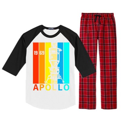 Retro Apollo 11 50th Anniversary 1969 Raglan Sleeve Pajama Set