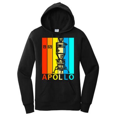 Retro Apollo 11 50th Anniversary 1969 Women's Pullover Hoodie