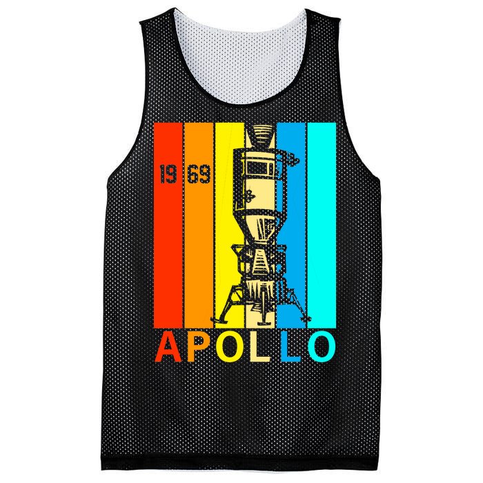 Retro Apollo 11 50th Anniversary 1969 Mesh Reversible Basketball Jersey Tank