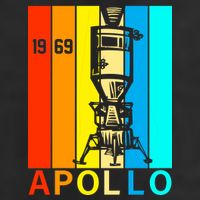 Retro Apollo 11 50th Anniversary 1969 Large Microfiber Waffle Golf Towel
