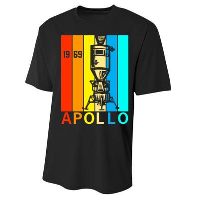 Retro Apollo 11 50th Anniversary 1969 Performance Sprint T-Shirt