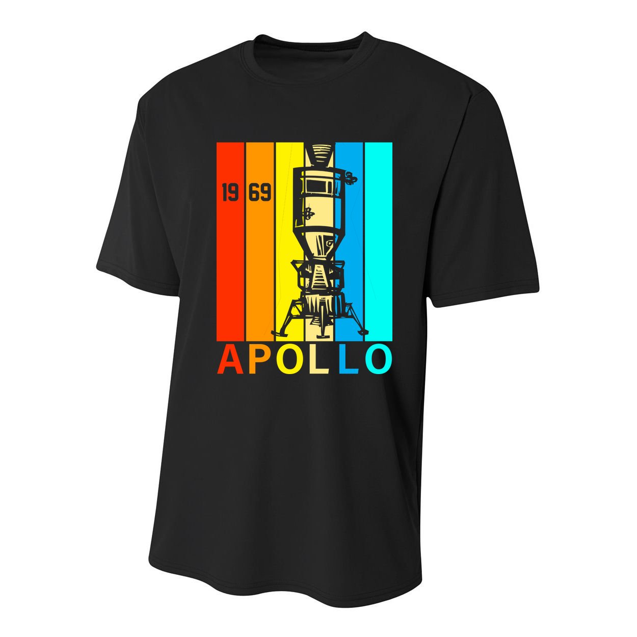 Retro Apollo 11 50th Anniversary 1969 Youth Performance Sprint T-Shirt