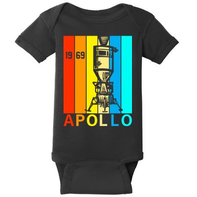 Retro Apollo 11 50th Anniversary 1969 Baby Bodysuit