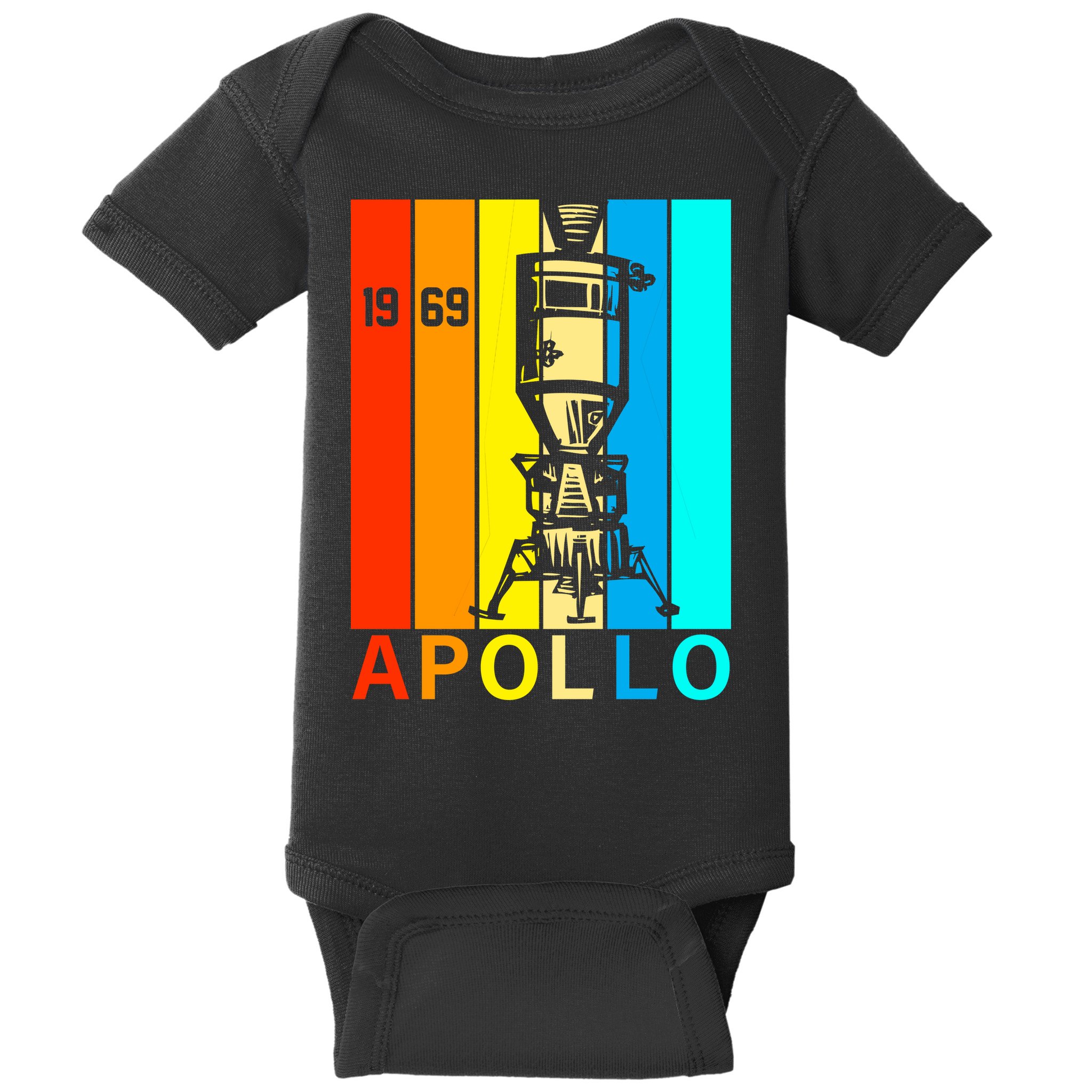 Retro Apollo 11 50th Anniversary 1969 Baby Bodysuit