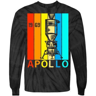 Retro Apollo 11 50th Anniversary 1969 Tie-Dye Long Sleeve Shirt