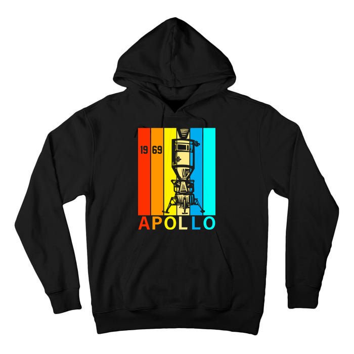 Retro Apollo 11 50th Anniversary 1969 Tall Hoodie