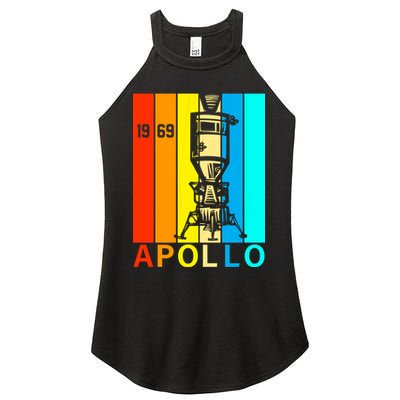 Retro Apollo 11 50th Anniversary 1969 Women's Perfect Tri Rocker Tank