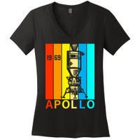 Retro Apollo 11 50th Anniversary 1969 Women's V-Neck T-Shirt