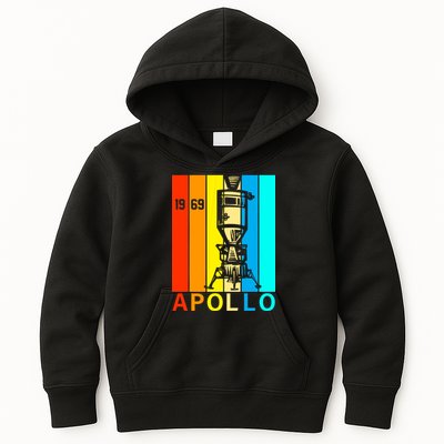 Retro Apollo 11 50th Anniversary 1969 Kids Hoodie