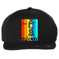 Retro Apollo 11 50th Anniversary 1969 Wool Snapback Cap