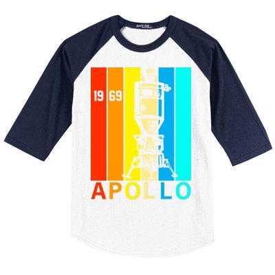 Retro Apollo 11 50th Anniversary 1969 Baseball Sleeve Shirt