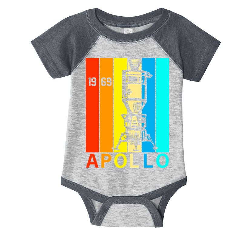 Retro Apollo 11 50th Anniversary 1969 Infant Baby Jersey Bodysuit