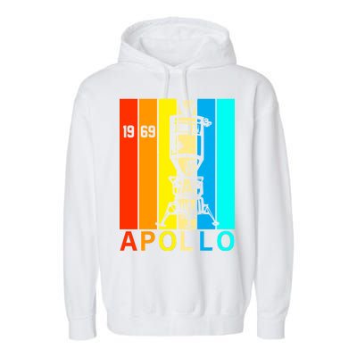 Retro Apollo 11 50th Anniversary 1969 Garment-Dyed Fleece Hoodie