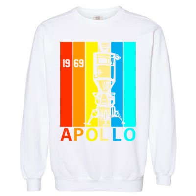 Retro Apollo 11 50th Anniversary 1969 Garment-Dyed Sweatshirt