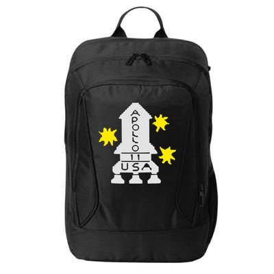 Retro Apollo 11 Spaceship City Backpack
