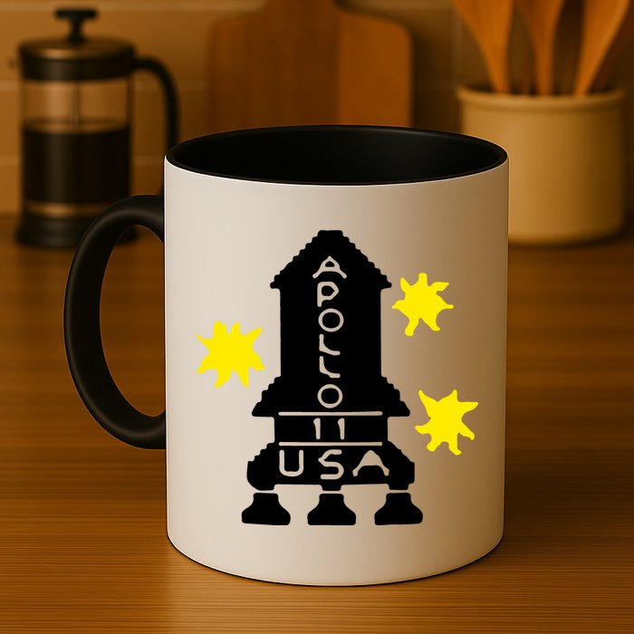Retro Apollo 11 Spaceship Mug