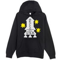 Retro Apollo 11 Spaceship Premium Pullover Hoodie
