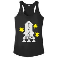 Retro Apollo 11 Spaceship Ladies PosiCharge Competitor Racerback Tank