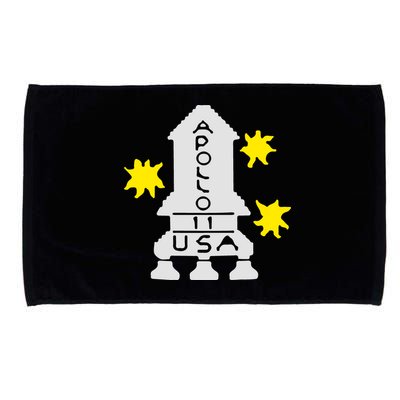 Retro Apollo 11 Spaceship Microfiber Hand Towel