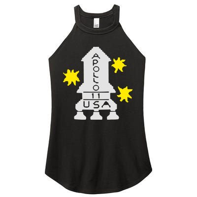 Retro Apollo 11 Spaceship Women's Perfect Tri Rocker Tank