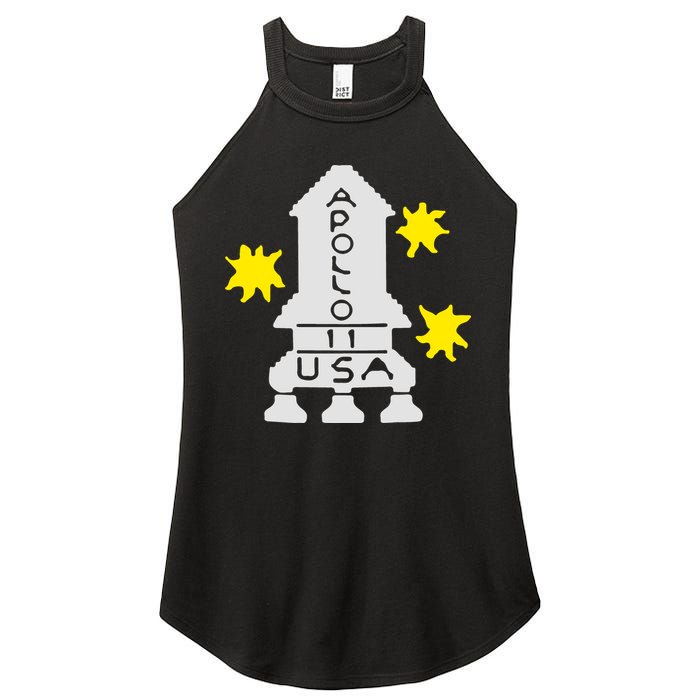 Retro Apollo 11 Spaceship Women's Perfect Tri Rocker Tank