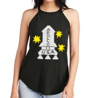 Retro Apollo 11 Spaceship Women's Perfect Tri Rocker Tank