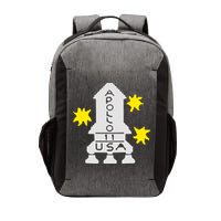 Retro Apollo 11 Spaceship Vector Backpack